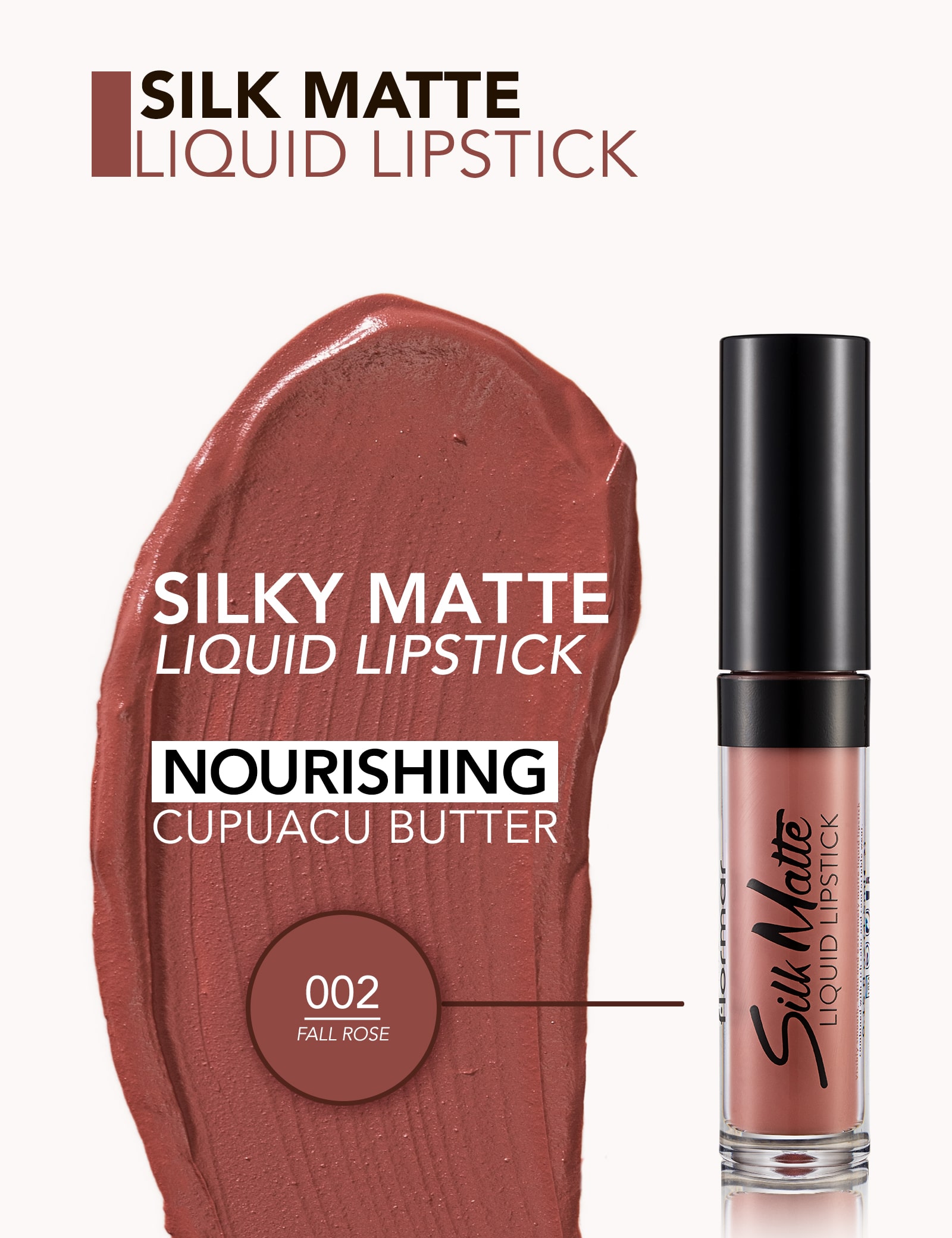Silk Matte Liquid Lipstick 002 Fall Rose Miazone