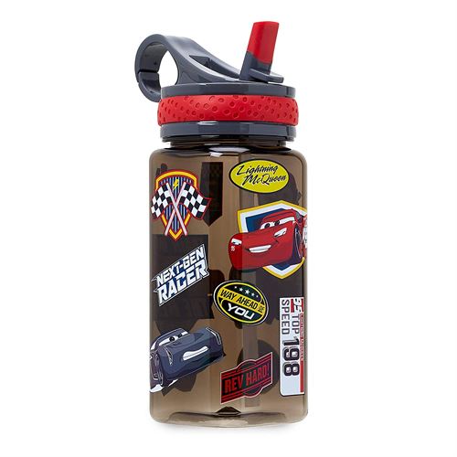 Disney Cars Water Bottle with Built-In Straw - Miazone