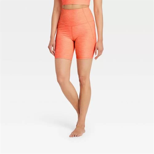 Women's Ultra High-Rise Bike Shorts - All in Motion Heather Coral