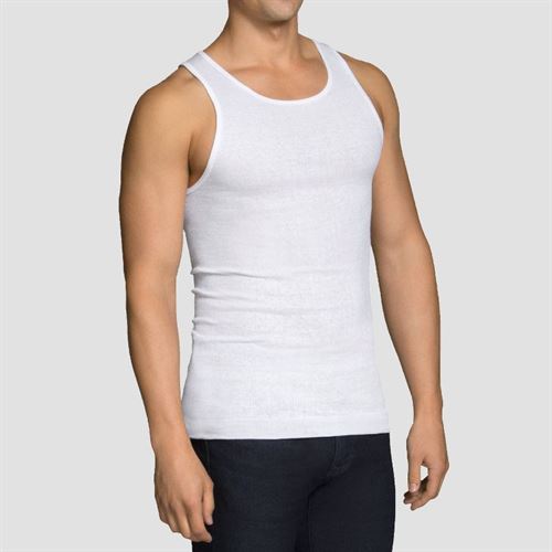 Fruit of the Loom Men's A-shirt- White 6 Pack - Miazone