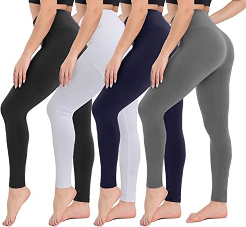 High Waisted Leggings For Women- Soft Tummy Control Slimming Yoga Pants For  Workout Running