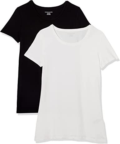 Essentials Women's Classic-Fit Short-Sleeve Crewneck T-Shirt -  Miazone