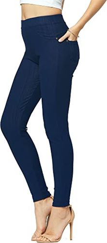 Pocket Jeggings Jeans Leggings Pants - Women Bottom Casual Comfy Slim Fit Denim  Skinny Stretch - Miazone