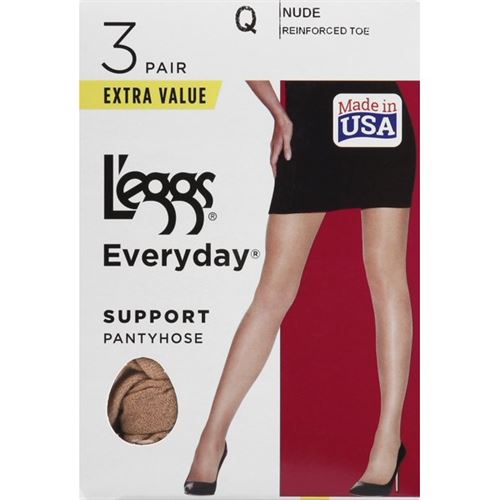 L'eggs Everyday L Women Control Top Pantyhose 3 Pairs - Miazone